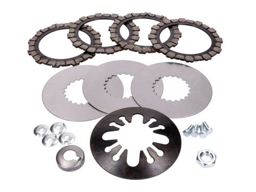 Kuplung alkatrész készlet súrlódótárcsák, tárcsák, kis alkatrészek 18 db Simson S51, S53, S70, S83, SR50, SR80, KR51/2, S51, S53, S70, S83, SR50, SR80, KR51/2