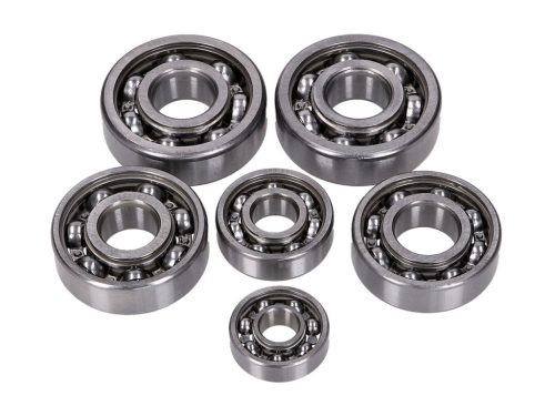 Golyóscsapágy készlet SNH motor / sebességváltó 6 darab Simson S50, KR50, KR51/1, SR4, Schwalbe, Star, Sperber, Spatz, Habicht, Schwalbe, Star, Sperber, Spatz, Habicht