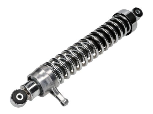 Hátsó lengéscsillapító Enduro bal oldali krómozott kupakkal (2,5cm hosszabb) Simson S51, S53, S70, S83 modellekhez