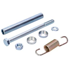   Csatlakozó alkatrész készlet lábfékkar távolsági cső, feszítő rugó, standard alkatrészek Simson S50, S51, S53, S70, S83 modellekhez