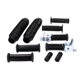   Gumialkatrész készlet váz, váltó, kickstarter, kormány és villa 10 darab Simson S50, S51, S53, S70, S83 modellekhez.