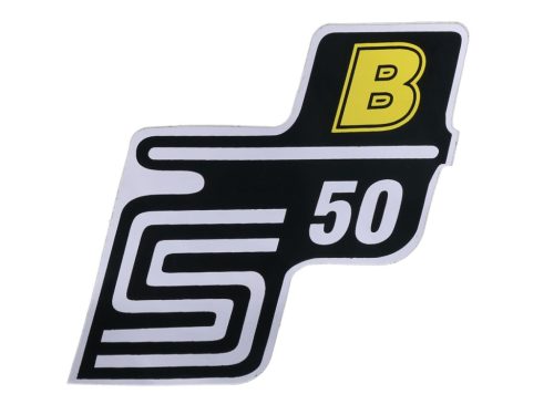 S50 B fólia / matrica sárga Simson S50-hez