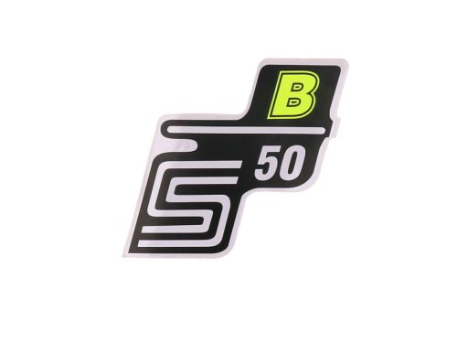 S50 B fólia / matrica neon sárga Simson S50-hez