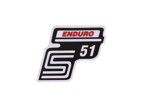 Feliratozás S51 Enduro fólia / matrica piros Simson S51-hez