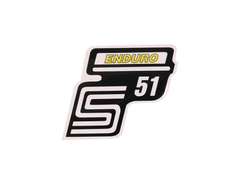 Írás S51 Enduro fólia / matrica sárga Simson S51-hez