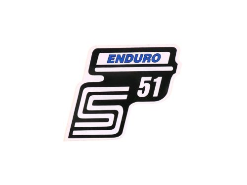 Feliratozás S51 Enduro fólia / matrica kék Simson S51-hez