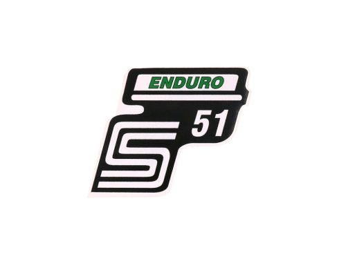 Feliratozás S51 Enduro fólia / matrica zöld Simson S51-hez