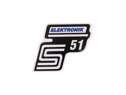 S51 elektronikai fólia / matrica kék Simson S51-hez