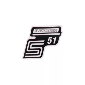 S51 elektronikai fólia / matrica fehér a Simson S51-hez