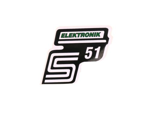 S51 elektronikai fólia / matrica zöld Simson S51-hez