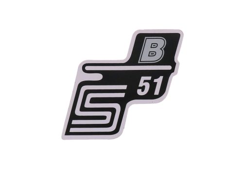 S51 B fólia / matrica ezüst a Simson S51-hez