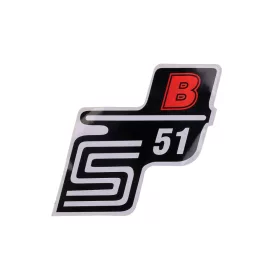 Írás S51 B fólia / matrica piros Simson S51-hez