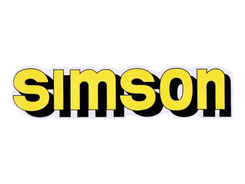 Írófólia / matrica tartály sárga, fekete Simson S51-hez