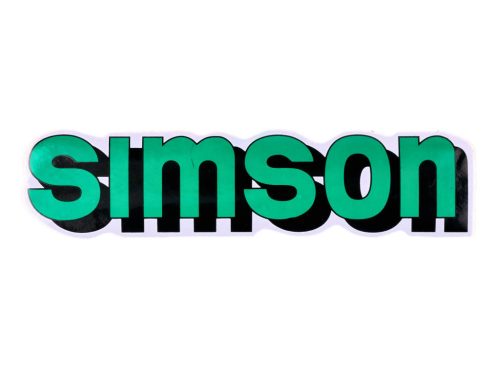 Írófólia / matrica tartály zöld, fekete Simson S51-hez