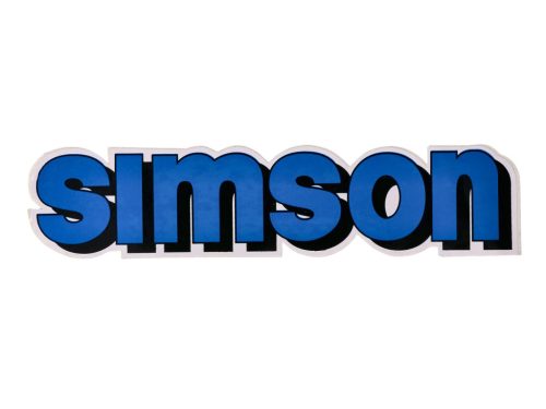 Írófólia / matrica tartály kék, fekete Simson S51-hez