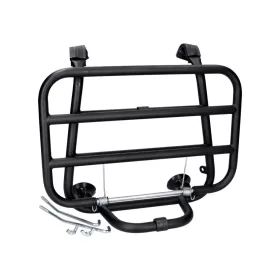   Csomagtartó elöl fekete összecsukható Vespa PX, LML modellekhez