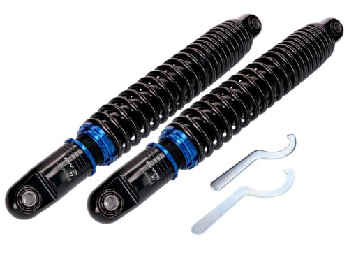 Lengéscsillapító készlet Forsa gáznyomás 370-400mm állítható Simson S50, S51, S53, S70, S83 Endurohoz