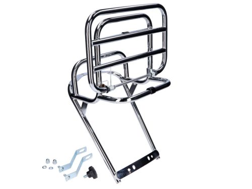 Hátsó csomagtartó krómozott, összecsukható Vespa Primavera ET3, V50, V90, PK, V50, V90, V90, PK