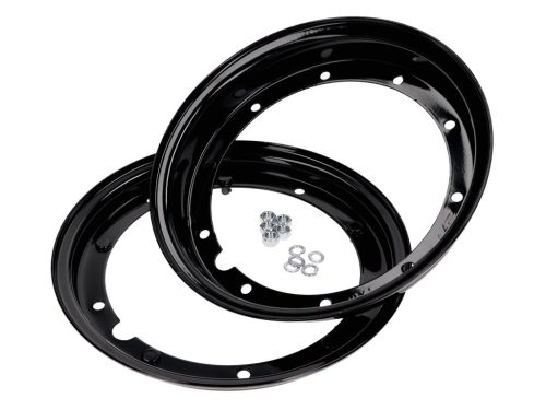 Felni / felni gyűrű 10 inch 2.10x10 fekete Vespa PV, ET3, PK, S, XL, XL, XL2, 125, GT, Sprint, PE, Lusso, T5, LML Star, Deluxe és még sok más modellhez.