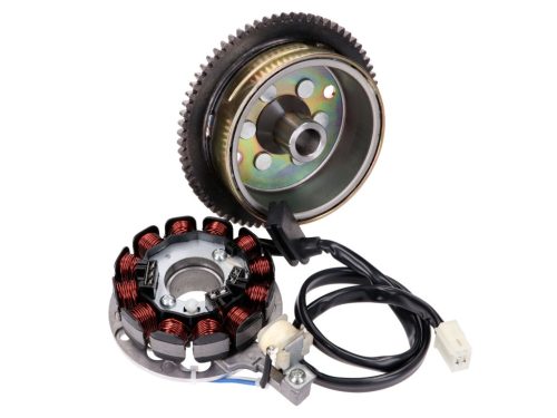 Alternátor állórész és rotor Minarelli AM6 Moric / Power up E-Start rendszerrel