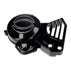   Alternátor burkolat / gyújtás burkolat TUNR fekete Derbi EBE, EBS modellekhez