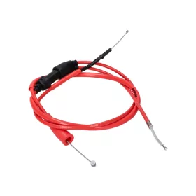   Gázpedál kábel komplett Doppler PTFE piros Derbi Senda DRD X-Treme 11-, DRD Racing 11-, Aprilia RX 50, SX 50 11-, Gilera RCR, SMT 11-, Derbi Senda DRD X-Treme 11-, DRD Racing 11-, Aprilia RX 50, SX 50 11-, Gilera RCR, SMT 11-hez