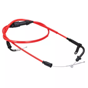   Gázpedál kábel komplett Doppler PTFE piros Rieju MRT, MRX, SMX, RRX, Tango, RS3 modellekhez