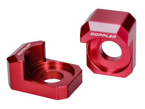 Láncfeszítő csúszókészlet Doppler piros Rieju MRT 18-, Peugeot XPS, XP7 modellekhez