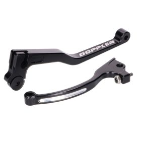   Fékkar és kuplungkar készlet Doppler CNC fekete a Rieju MRT 2018-.