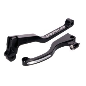   Fékkar és kuplungkar készlet Doppler CNC fekete Derbi Senda DRD Pro-hoz