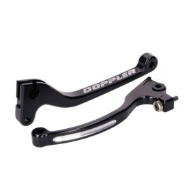   Fékkar és kuplungkar szett Doppler CNC fekete Rieju, Derbi, Sherco (AJP fékkel) fékkarokhoz