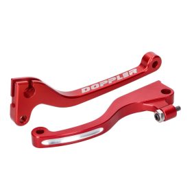   Fékkar és kuplungkar szett Doppler CNC piros Sherco SE, SM 11-hez (J.Juan fékkel)