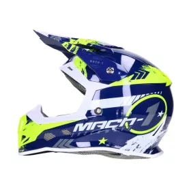   Sisak Motocross Trendy T-902 Mach-1 kék/sárga - XL méret (61-62)