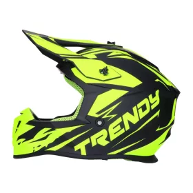   Sisak Motocross Trendy T-903 Leaper fekete / fluor-sárga matt - XL méret (61-62)