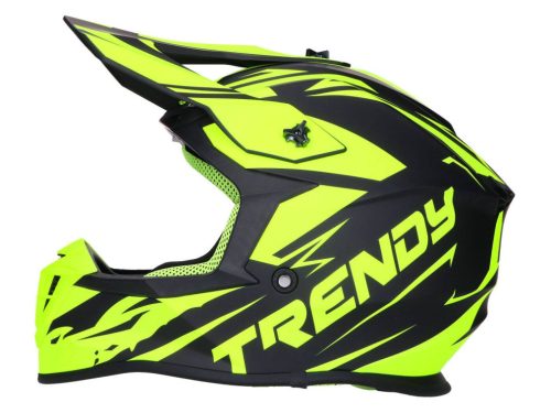 Sisak Motocross Trendy T-903 Leaper fekete / fluor-sárga matt - XL méret (61-62)