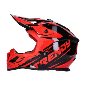  Sisak Motocross Trendy T-903 Leaper fekete / piros - XL méret (61-62)