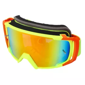   MX Goggles S-Line Scrub fluo sárga / piros - Irídium sárga
