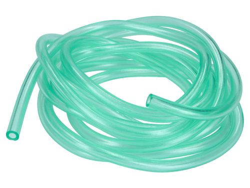 Üzemanyagtömlő zöld átlátszó 5m tekercs, 7x12mm Vespára