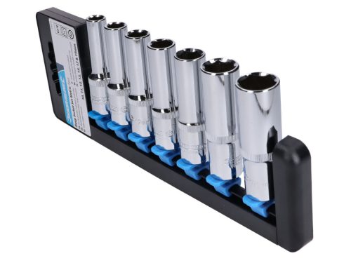 Hosszú dugókulcs készlet 7 darab metrikus 1/2 hüvelyk 10-19mm