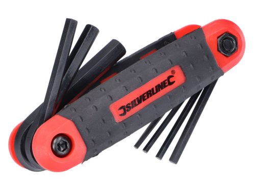 Hatszögbelű csavarkulcs összecsukható szerszám 1.5-8mm 8 darab