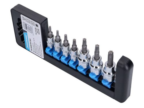 Torx T10-T40 1/4, 3/8 hüvelyk 7 darab Torx dugókulcs-készlet 7 db