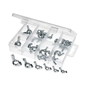 Szárnyas anya választék doboz metrikus M4-M12 40 db