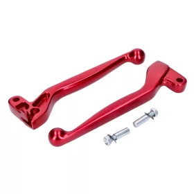   ALU eloxált piros színű kuplung- és fékkar a Simson S50, S51, S53, S70, S83, SR50, SR80 modellekhez