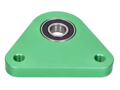 Hátsó keréktárcsa perem / csapágylemez Racing alumínium zöld Piaggio Ciao, Si, Bravo, Boxerhez