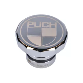   Üzemanyagtöltő sapka 66Heroes alumínium krómozott Puch logóval Puch Maxi S, N modellekhez