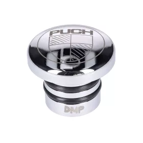   Üzemanyagtöltő kupak rozsdamentes acélból, polírozott, Puch logóval, Puch Maxi S, N modellekhez