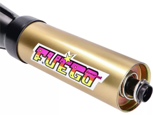Kipufogó Jamarcol Fuego fekete / arany a Puch Maxi számára