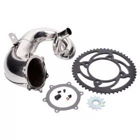   Légtelenítő készlet krómozott gyűjtőcsővel Beta RR50 Supermoto Euro5 2021-hez.