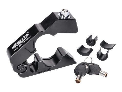 Indításgátló tömör gáz/fék fogantyú alumínium fekete