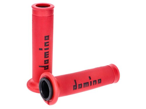 Domino A010 On-Road markolat készlet piros/fekete nyitott végekkel